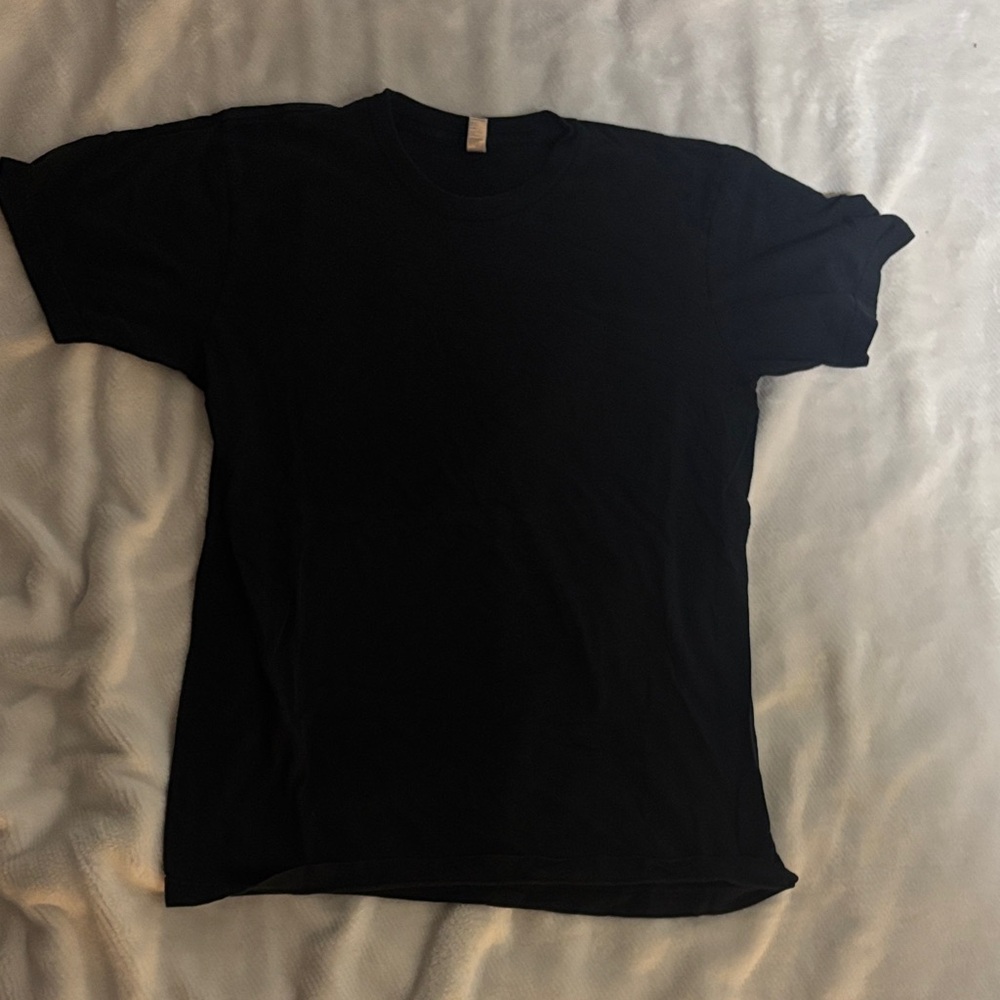 American Apparel Black Short Sleeve Tee